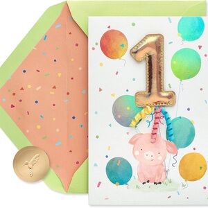 🆕Papyrus 1st Birthday Greeting Card